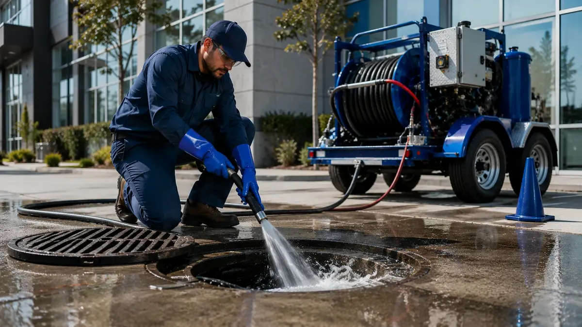 Commercial Hydro Jet Drain Cleaning in Helendale