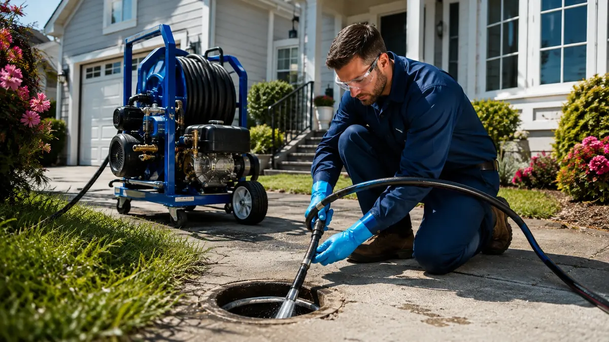Residential Hydro Jet Drain Cleaning in Helendale